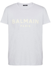 Balmain Logo-print T-shirt In Blue
