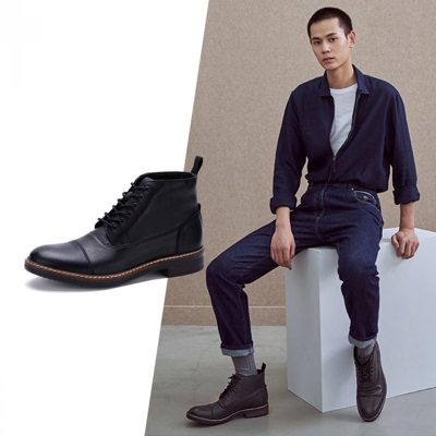 Clarks 其乐blackford Cap复古皮靴短靴男靴