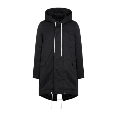 Rick Owens Drkshdw Fishtail Parka In Black