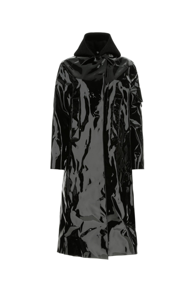 Alyx Black Pvc Trench Coat In Multicolor