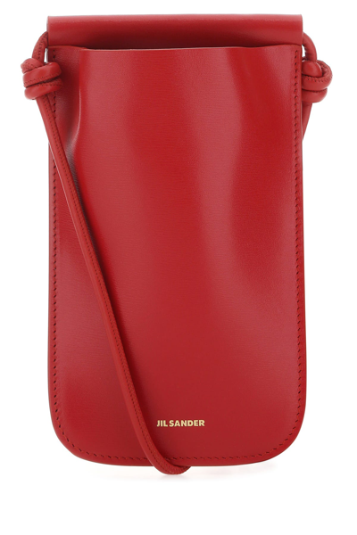 Jil Sander Red Leather Iphone Case  Red  Donna Tu