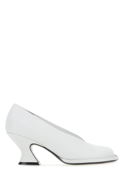 Khaite Chalk Leather Varick Pumps White  Donna 38