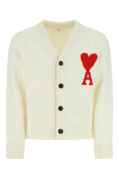 Ami Alexandre Mattiussi Cardigan-xs Nd Ami Male In White