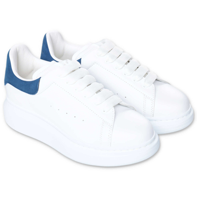 Alexander Mcqueen White Leather  Trainers With Lace