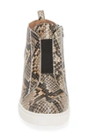 Linea Paolo Felicia Iii Wedge Sneaker In White/ Black/ Brown Leather