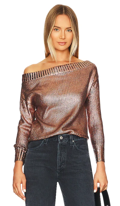 Superdown Marla Sweater In Rose Gold