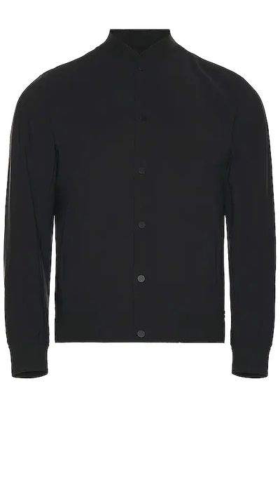 Theory Murphy Precision Slim Fit Bomber Jacket In Black