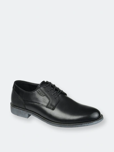 Vance Co. Shoes Vance Co. Alston Textured Plain Toe Derby In Black