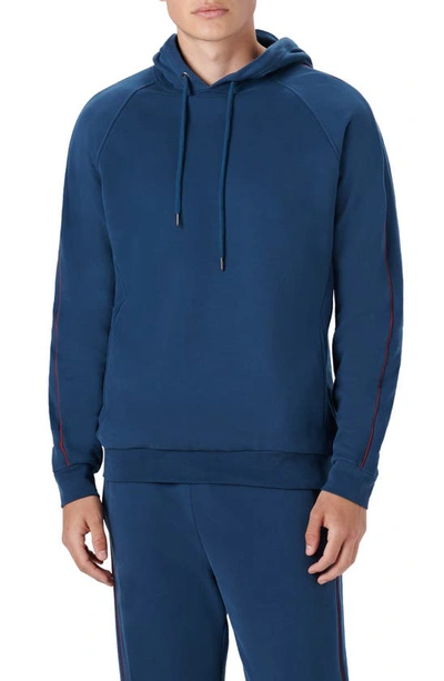 Bugatchi Comfort Cotton Hoodie In Opal Blue