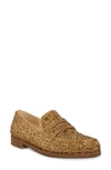 Betsey Johnson Womens Rhinestone Flat Loafers In Gold-tone
