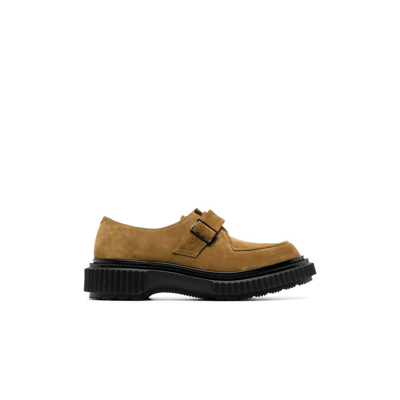 Adieu X Browns Brown Type 186 Suede Monk Shoes