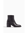 Loeffler Randall Blakely Square Toe Mid Heel Boot In Black In Black