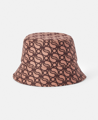 Stella Mccartney S-wave Bucket Hat In Burgundy