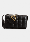 Bottega Veneta Woman Padded Cassette Woman Black Shoulder Bags In Black