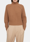 Vince Turtleneck Cashmere Sweater In Camel