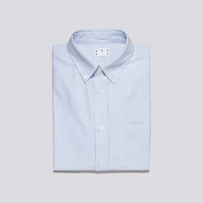 Asket The Oxford Shirt Blue Stripe