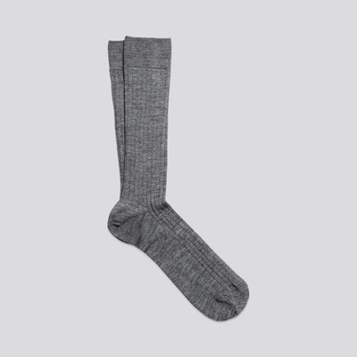 Asket The Merino Sock Charcoal Melange