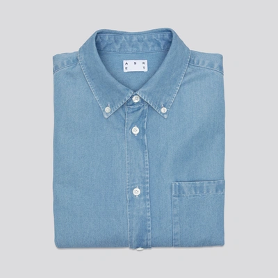 Asket The Denim Shirt Stone Bleach