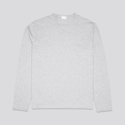 Asket The Long Sleeve T-shirt Grey Melange