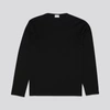 Asket The Long Sleeve T-shirt Black In Black