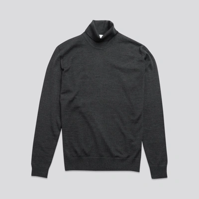 Asket The Merino Roll Neck Charcoal Melange