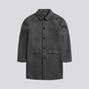 Asket The Wool Coat Charcoal Melange In Charcoal Melange