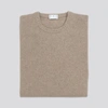 ASKET THE CASHMERE SWEATER LIGHT BROWN