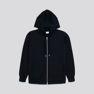 Asket The Zip Hoodie Black