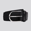 Asket The Braided Elastic Belt Black In Black