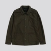 ASKET THE WOOL OVERSHIRT KHAKI GREEN