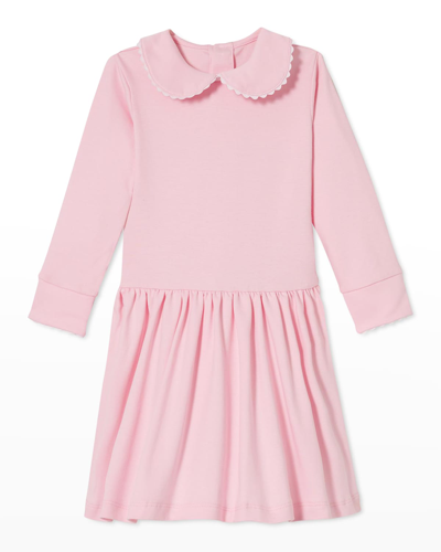 Classic Prep Childrenswear Kids' Girl's Claudette Peter Pan Collar Fit & Flare Dress In Pink