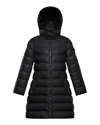 MONCLER GIRL'S MOKA LONG QUILTED JACKET