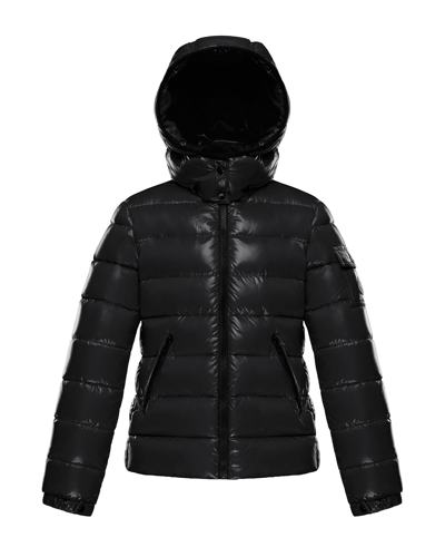 Moncler Kids' Girl's Bady Quilted Logo Jacket In Black