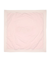 Fendi Kids' Logo Striped-border Baby Blanket In Pink