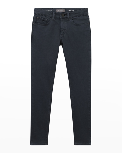 Dl Premium Denim Kids' Boy's Brady Slim-fit Denim Jeans In Ultimate Gray