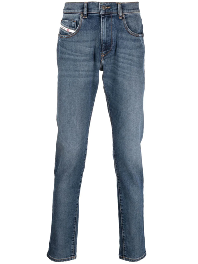 Diesel Faded Krooley-e-ne Jogg Jeans With Laces 17cm L32 In Blue
