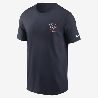 Nike Men's Team Incline (nfl Houston Texans) T-shirt In Navy