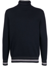 N•peal Roll-neck Jumper In Blue