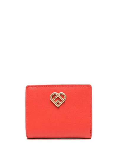 Furla Logo Plaque Wallet In Rot