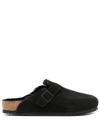 Birkenstock Boston Shearling-lined Clogs In Black
