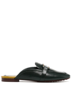 Tory Burch Georgia 10mm Backless Loafers In Vintage Fern