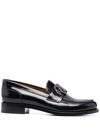 RENÉ CAOVILLA MORGANA LEATHER LOAFERS