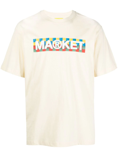 Market Logo-print Short-sleeve T-shirt In White