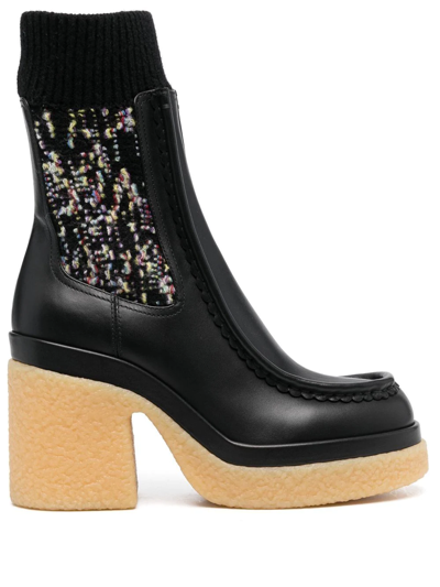 Chloé Chunky 100mm Boots In Black