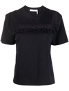 SEE BY CHLOÉ BRODERIE ANGLAISE SHORT-SLEEVED T-SHIRT