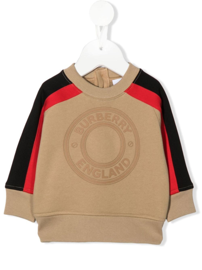 Burberry Babies' Boys Beige Logo Sweatshirt