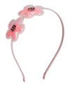 Bari Lynn Kids' Girl's 2-flower Confetti Headband In Light Pink