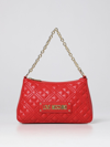 Love Moschino Bag In Quilted Synthetic Leather In Red