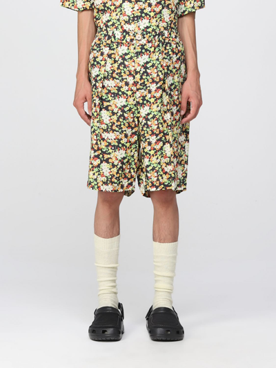 Marni Floral-print Bermuda Shorts In Black