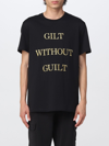 Moschino Slogan-print Short-sleeve T-shirt In Black